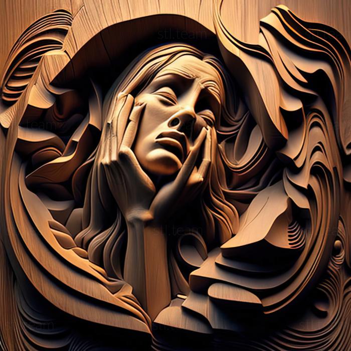 3D модель Даян Едісон, американська художниця (STL)